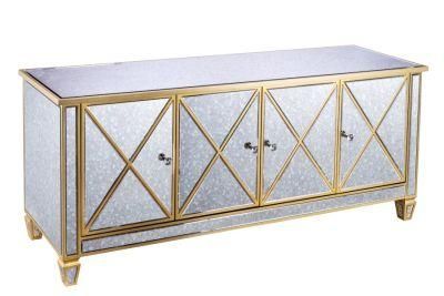 High Quality New Style Home Furniture Crystal Mirrored Sideboard
