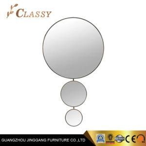 Hotel Bedroom Bathroom Matching Different Size Circle Mirror with Stainless Steel Frame