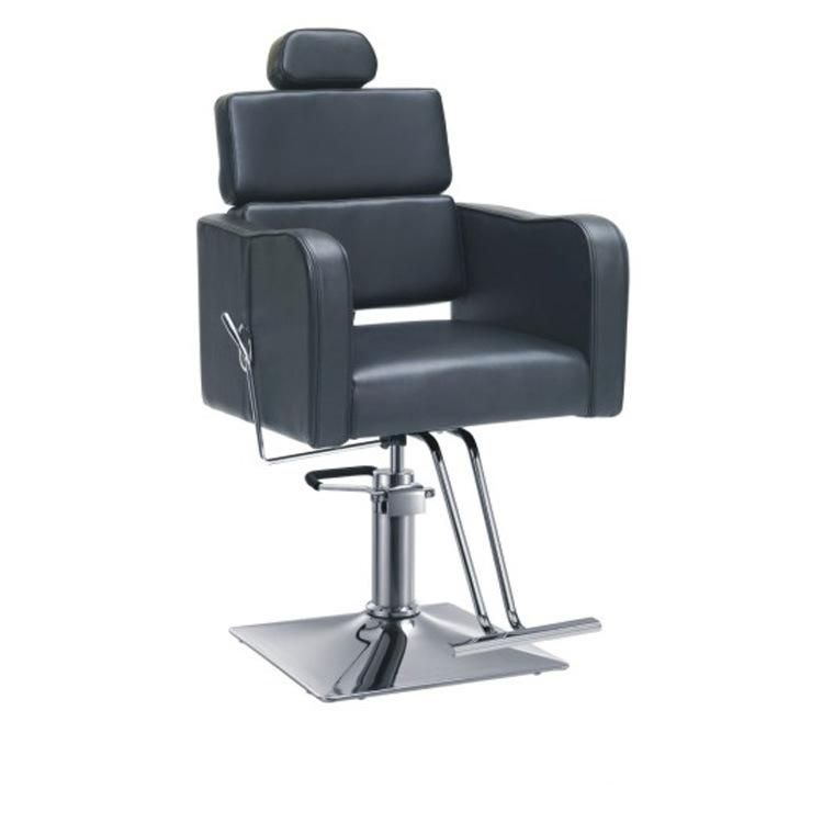 Hl-1127A Salon Barber Chair for Man or Woman with Stainless Steel Armrest and Aluminum Pedal