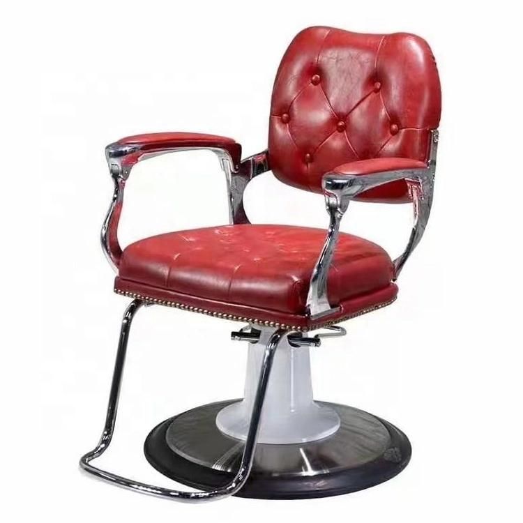 Hl-7269 Salon Barber Chair for Man or Woman with Stainless Steel Armrest and Aluminum Pedal