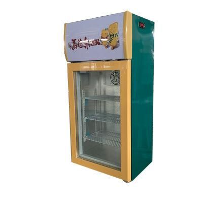 Single Door Showcase Display Vertical Commercial Ice Cream Freezer SD-88L
