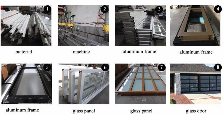 Aluminum Folding Sliding Cabinet Commercial Glass Doors