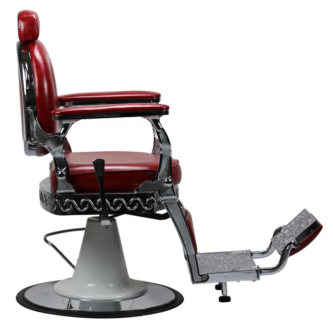 Hl- 9259b Salon Barber Chair for Man or Woman with Stainless Steel Armrest and Aluminum Pedal