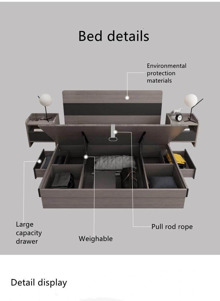 Modern Executive Wooden Style Hotel Home Furniture Bedroom Set