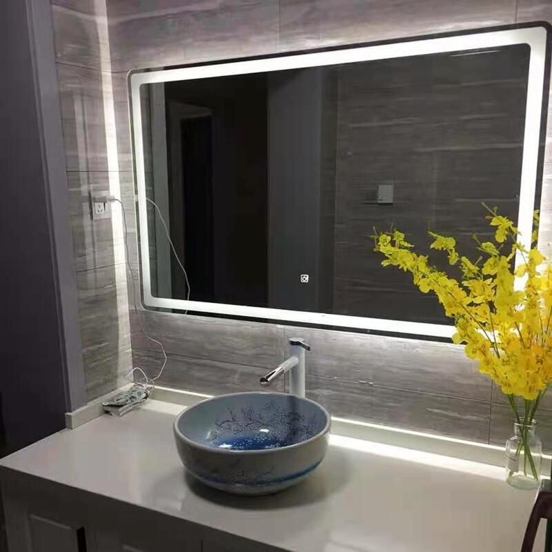 Home Bathroom Modern Luxury Decoration Furniture HD Waterproof LED Glass Mirror