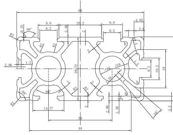 Aluminum Extrusion Profile for Industrial Use T-Slot in Industrial Use in Assembly Line Aluminium Extrusion Profile