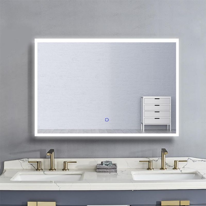 600 X 800mm Illuminated LED Bathroom Mirror Frameless Lighted Furniture Mirror China Supplier