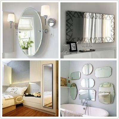 Custome-Cut Modern Style Clear Silver/Aluminum Mirror for Bathroom