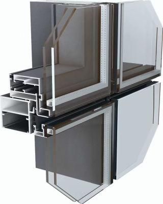 Aluminium Curtain Wall System Invisiable/Narrow Frame Building Material