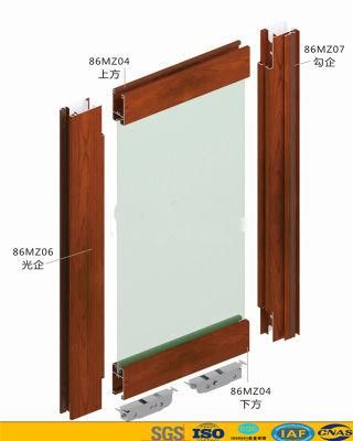 Wood Grain Aluminum Profile Sliding Windows