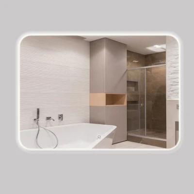 Elegant Hotel House Anti Fog Smart Touch Screen LED Bathroom Mirror