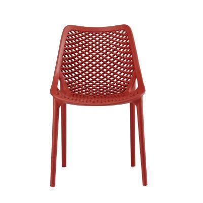 Modern Living Room Chair All PP Garden Outdoor Dining Chair Multi Color Air PP Chair for Banquet