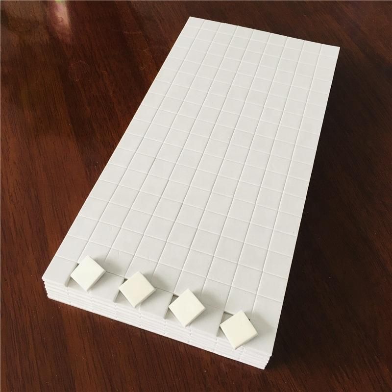 18*18*2+1mm White Rubber Separator with Cling Foam of EVA Rubber Pads for Glass on Sheets