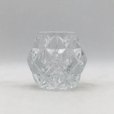Clear Candlestick Glass Candle Holder Transparent Home Decoration Festival