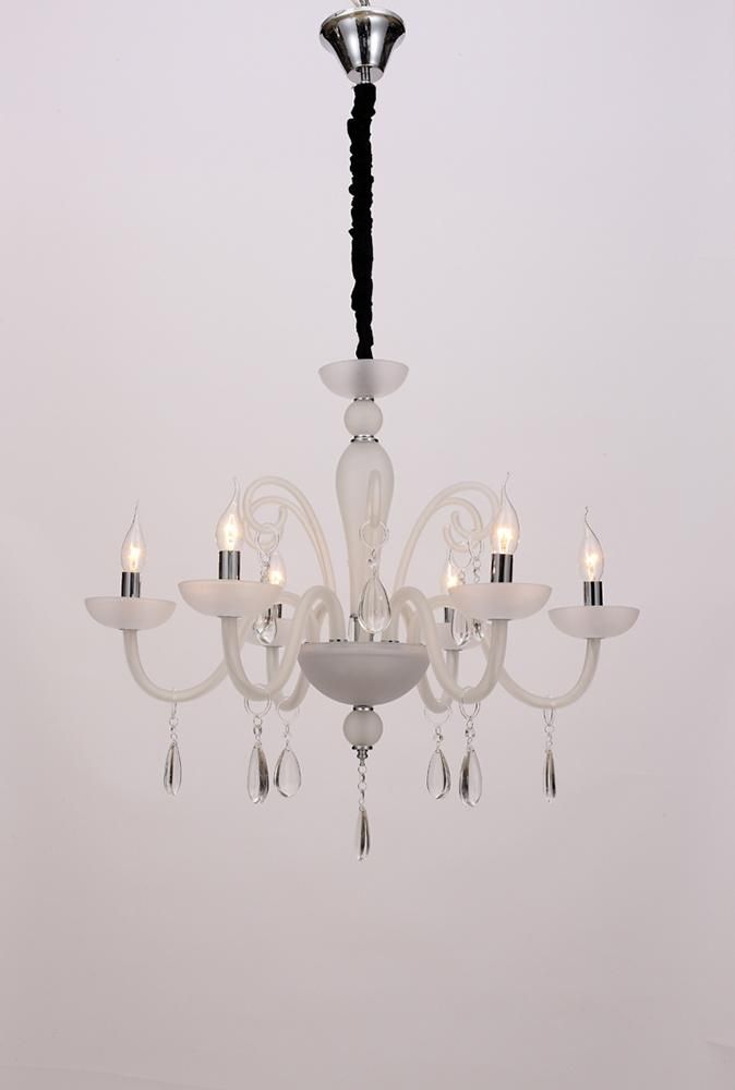 Modern Style Matte White Custom Desinger Lighting Furniture Restaurant Living Room Crystal Chandelier China Factory Supply