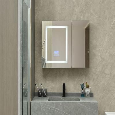 Wholesale Luxury Home Decorative Antifog Smart Blue-Tooth Wash Basin Mirror LED Bathroom Frameless Backlit Wall Glass Vanity Mirror