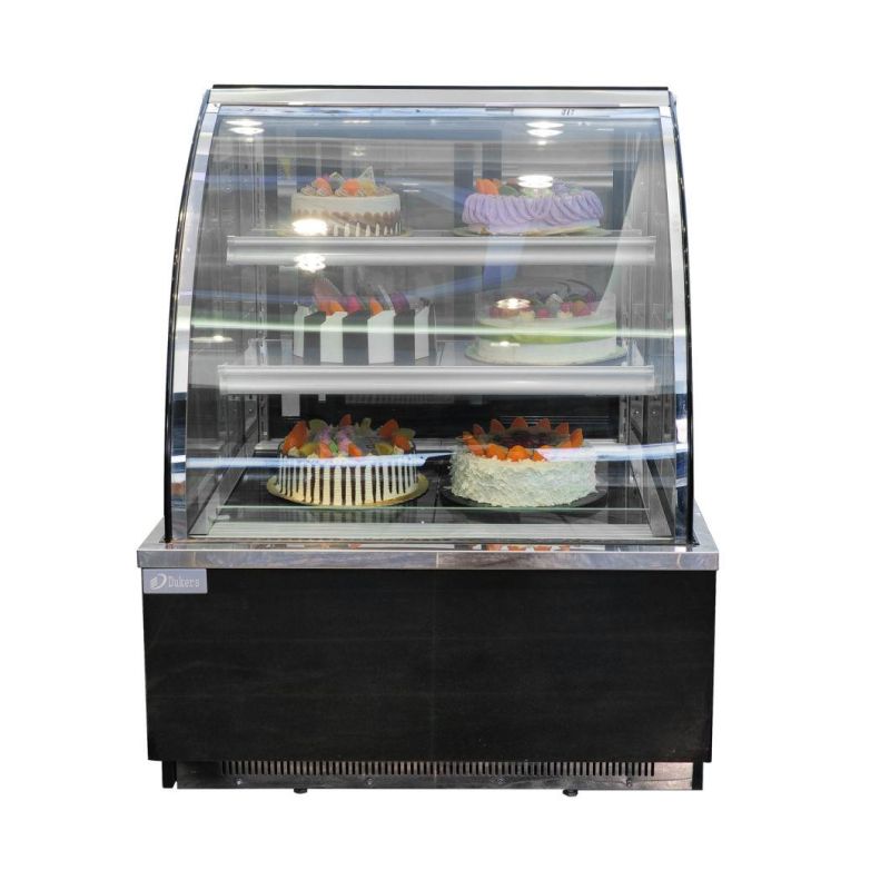 900mm Glass Door Showcase for Ice Cream with Pan