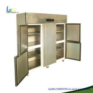 Restaurant Multi-Doors Popular Upright Fresh Vegetable Glass Door Refrigerator Worktable