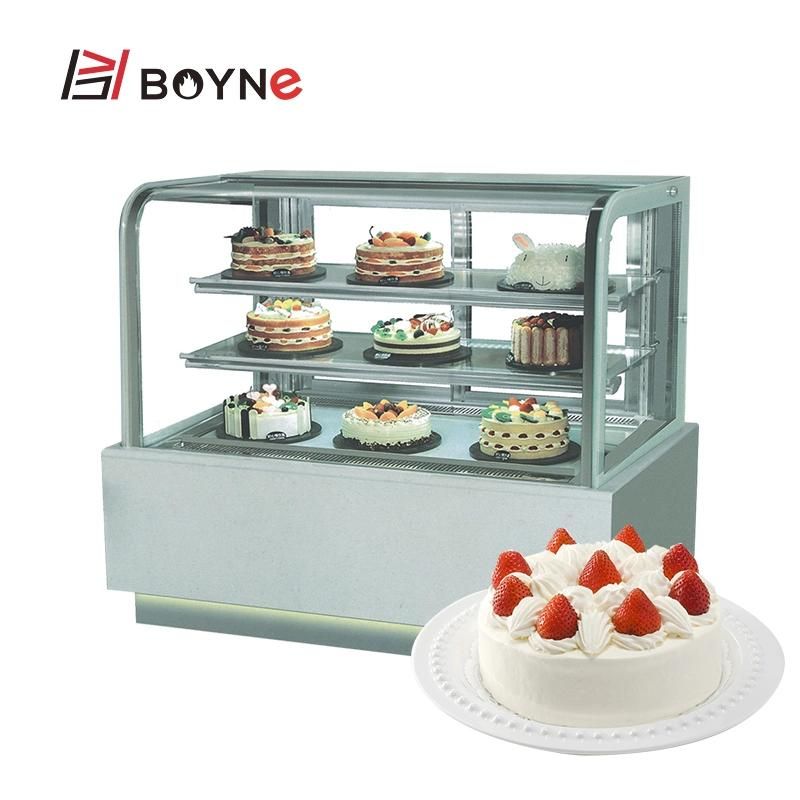Hotel Luxury Bakery Used Japenese Style Cake Freezer Showcase