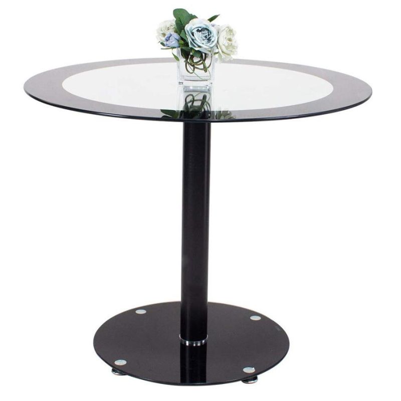 Cheap Price Home Furniture Set Glass Round Dining Table