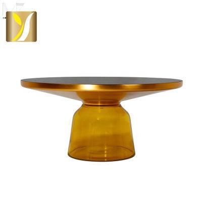 Modern Style Designs Glass Table Luxury Living Room Furniture Marble Top Coffee Table