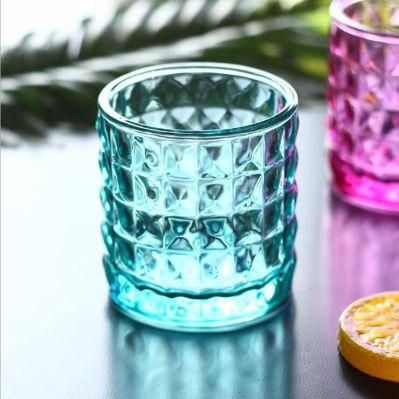 Vss Small Customized Votive Tealight Colored Glass Candle Holder Wholesale