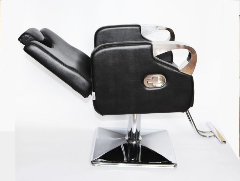 Hl-1131 Salon Barber Chair for Man or Woman with Stainless Steel Armrest and Aluminum Pedal