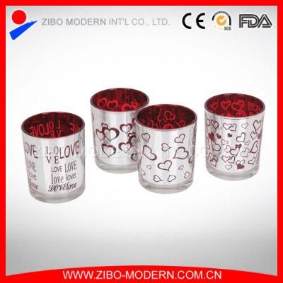 High Quality Low Price Electroplated Candle Glass Holders
