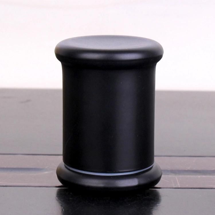 Hot Sell Black Color 2oz 70ml Empty Glass Candle Jar Holder with Glass Cap