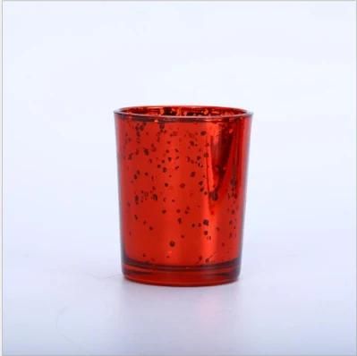 Home Decoration Electroplated Glass Candle Jar Candle Holder