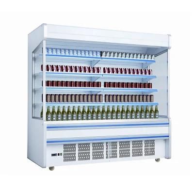 Open Glass Display Showcase Refriger Milk Cooler for Sale