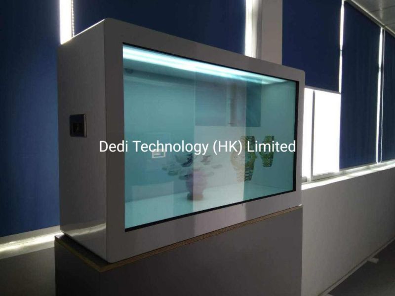 Dedi 43" Transparent LCD Screen Showcase with Capacitive Touch