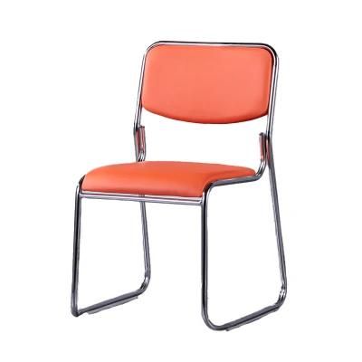 Stacking Metal PU Leather Hotel Restaurant Wedding Dining Office Chiavari Chair