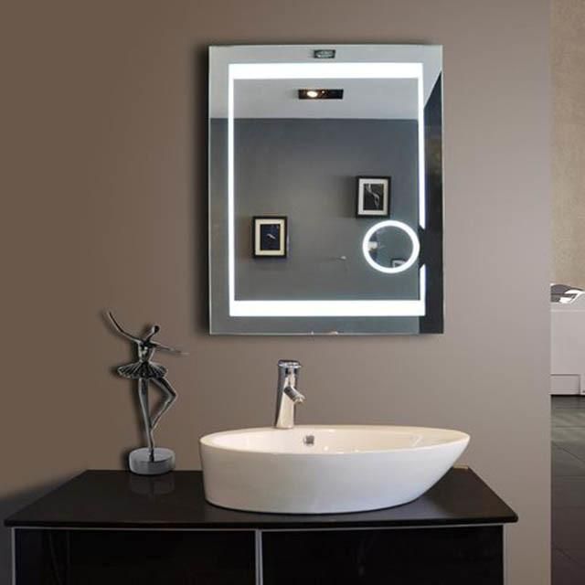 2021 New Design Wall Mounted Aluminum Frame Mirror Rectangle Mirror Bathroom LED Mirror for Vanity Cabinet