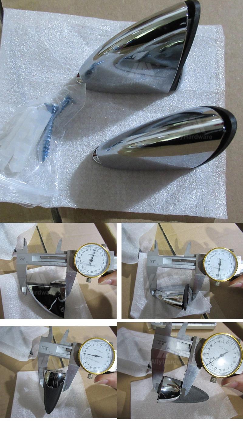 Adjustable Fish Mouth Zinc Alloy Glass Shower Door Clamp