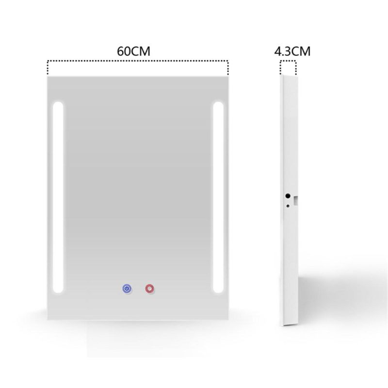 CE IP65 Illuminated LED Backlit Defog Bathroom Mirror