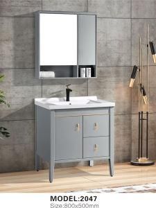 800mm Grey Bathroom Wood Vanities Bathroom Vanity for Canin