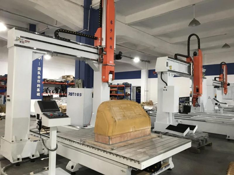 Rbt Six 6 Axis Multi Axis CNC Router for Rubber, Carbon Fiber, Glass Steel Engraving Punching Trimming and Cutting