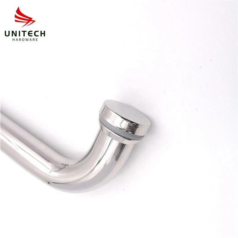 Stainless Steel 304 Bathroom Glass Door Handle for Cabinet Glass Pull Door