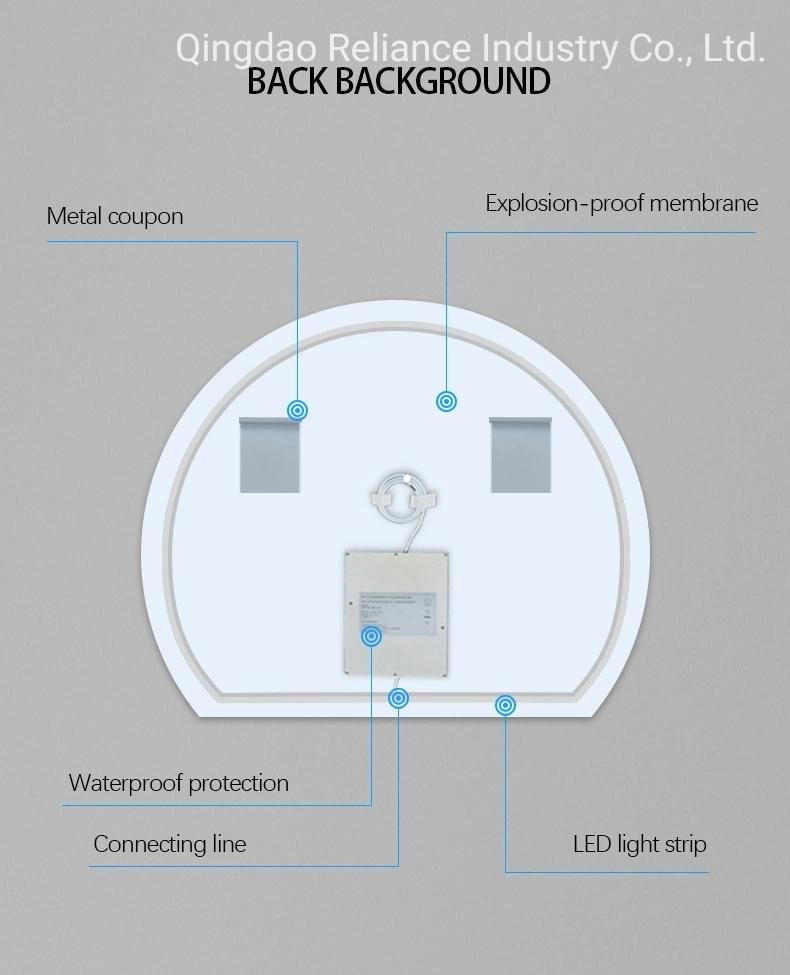 High Quality Fogless Sanitary Ware Advanced Design New Multi-Function Durable Smart Mirror