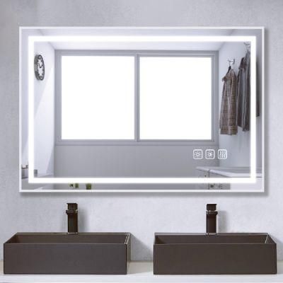China Factory Luxury Interior Mirror Wall Mirror Home Decoration Touch Switch 3000-6500K LED Bathroom Mirror