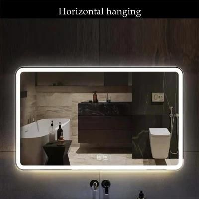 Large Home Decoration Wall Mounted Bathroom Glass LED Mirror