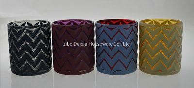 Glass Candle Holders in Different Color and Pattern