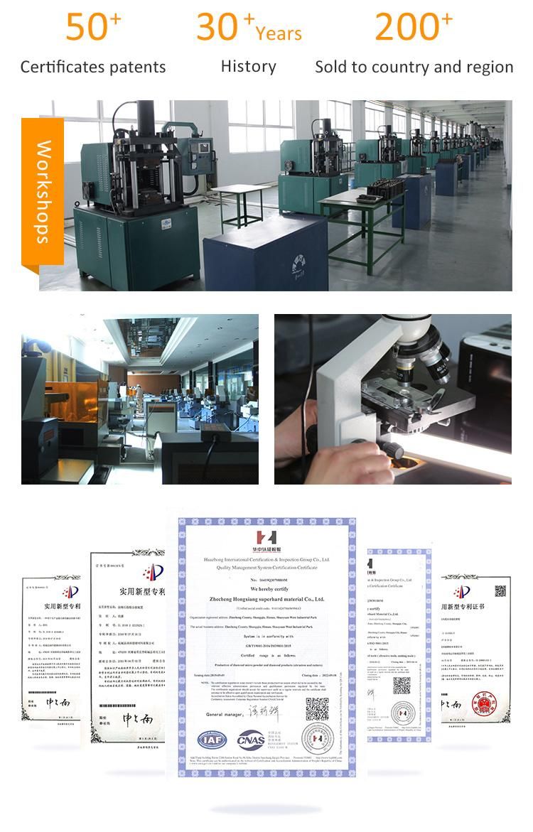 Diamond Milling Cutter for Glass CNC Machine