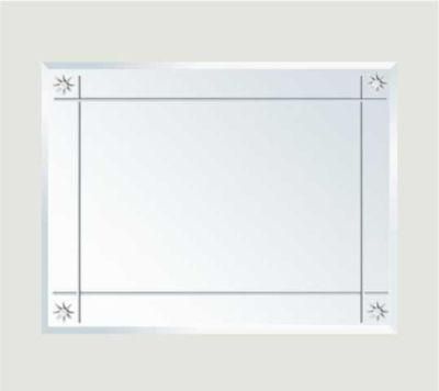 Modern Rectangle Commercial Bathroom Mirror Customized Simple Furniture