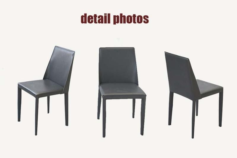 China Wholesale Modern Design Chair Home Furniture Dining Chair with PU Leather