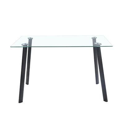 China Supplier Hot Sale Modern White Black Dining Table