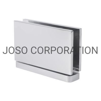 Glass Door to Wall Brass Glass Clip 90degree for 8-10mm Glass Door Showroom Accessories Bright Chrome