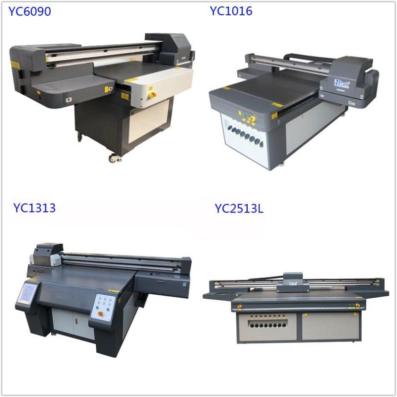 Yc1313 UV Flatbed Cmyk Digital Color Printing Machine