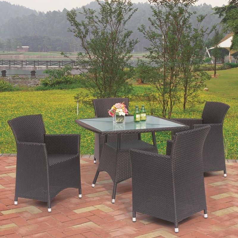 Garden Brand New Italian Design Outdoor Rattan Solid Table